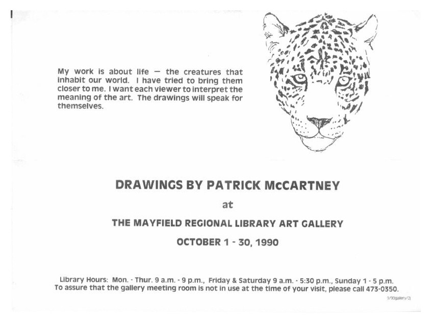 Drawings by Patrick McCartney