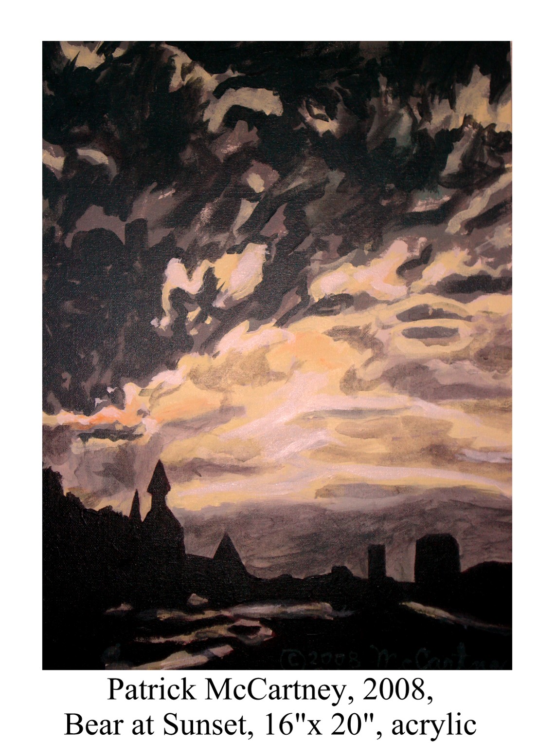 Bear at Sunset by Patrick McCartney